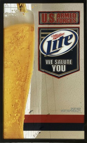パブミラー ミラーライト アメリカ軍 Miller Lite U S Armed Forces ディスプレイ アメリカン雑貨の商品ページ 卸 仕入れサイト スーパーデリバリー