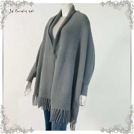 long cape cardigan