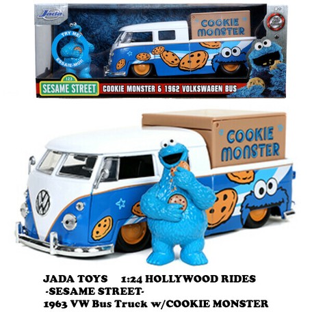 1 24 Sesame Street 1963 Vw Bus Truck W Cookie Monster クッキーモンスター ミニカーの商品ページ 卸 仕入れサイト スーパーデリバリー