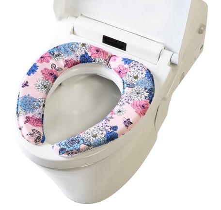 Bouquet Toilet Seat Cushion Import Japanese Products At Whole S Super Delivery - Japanese Fluffy Toilet Seat Covers