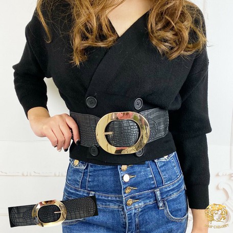 gold stretchy belt