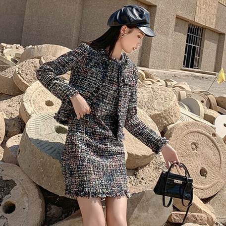 one piece dress with long jacket