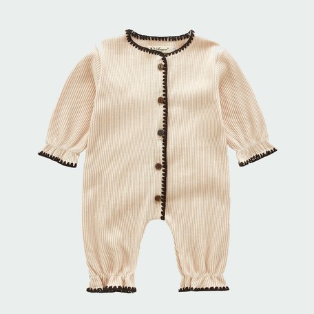韓国ベビー服 シンプルベビーロンパース パジャマ ルームウェア 女の子 男の子 長袖 キッズ 新生児 北欧の商品ページ 卸 仕入れサイト スーパーデリバリー