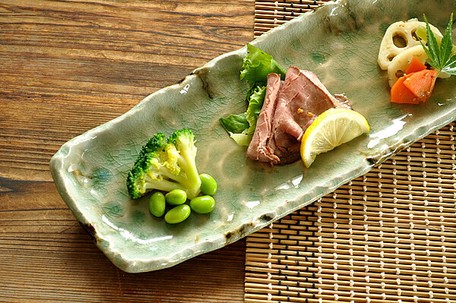 錆ビードロ変形たたきサンマ皿 さんま皿 長皿 日本製 万古焼 和食器 の商品ページ 卸 仕入れサイト スーパーデリバリー