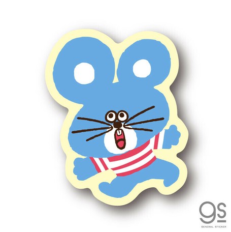 Swimmer ネズミ ボーダー ミニステッカー キャラクター スイマー かわいい パステル レトロ Swm017の商品ページ 卸 仕入れサイト スーパーデリバリー