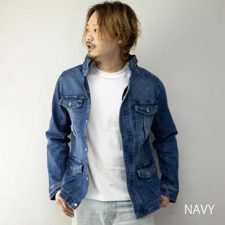 21新作 Safari Rookie M 65 メンズ ストレッチ デニム ミリタリージャケット デニムジャケット 作業着の商品ページ 卸 仕入れサイト スーパーデリバリー