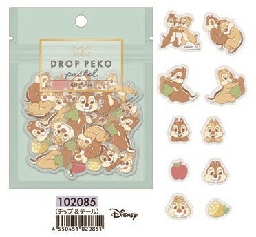 Drop Peko Sticker Pastel Chip N Dale Disney Import Japanese Products At Wholesale Prices Super Delivery