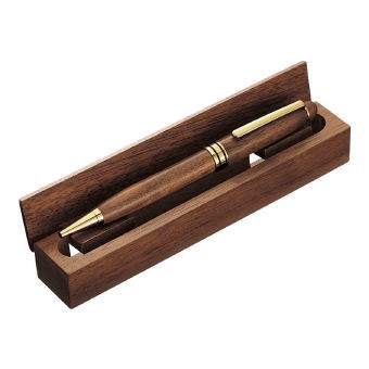 ステーショナリー><筆記具>木製ボールペン（木箱付） ST008の商品 