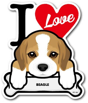 Pet 024 Beagle ビーグル Dog Sticker ドッグステッカー 車 犬 イラスト アイラブ ペット 愛犬の商品ページ 卸 仕入れサイト スーパーデリバリー