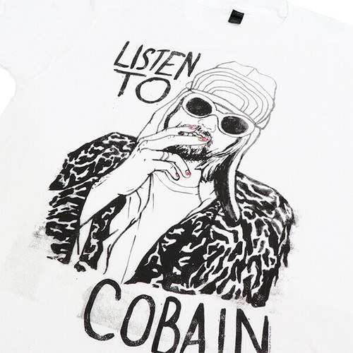 カートコバーン Kurt Cobain Listen Tシャツ 手書き風 イラスト バンドt ニルヴァーナ 半袖 正規品 本物の商品ページ 卸 仕入れサイト スーパーデリバリー カートコバーン Kurt Cobain Listen Tシャツ 手書き風 イラスト バンドt ニルヴァーナ 半袖 正規品 本物の商品ページ 卸 仕入れサイト スーパーデリバリー