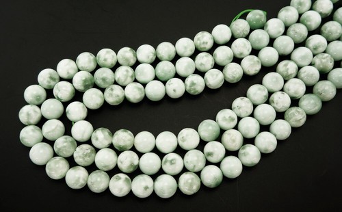 グリーンラリマー（緑海紋石） 12mm 一連 連売り 素材 パーツ 丸玉 