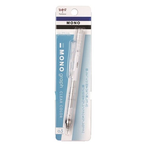 Tombow Mono Graph  Mechanical Pencil 0.5mm Clear colors Clear blue DPA-138B 