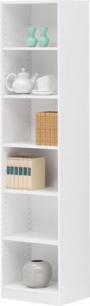 ベーシックでシンプルな多目的書棚 組立家具/コモ WH / 家具・インテリア 収納家具 ラック・シェルフ ブックシェルフ