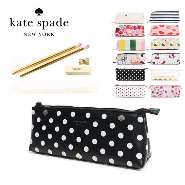 Kate Spade New York Gold Dot Pencil Case
