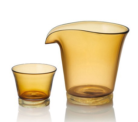 日本製 成美グラス・酒器セット(アンバー) 盃 グラス 冷酒 日本酒 / 生活雑貨 食器・キッチン グラス・コップ・タンブラー