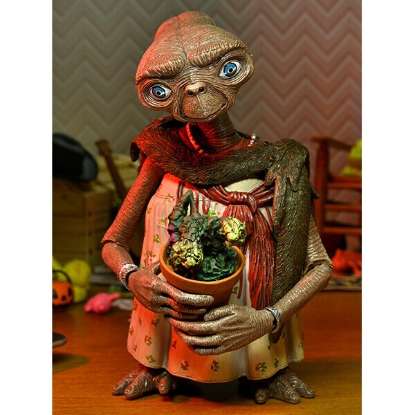 E.T. 7\"アクションフィギュア ドレスアップ E.T. 【NECA】 Amazon | E.T. 7