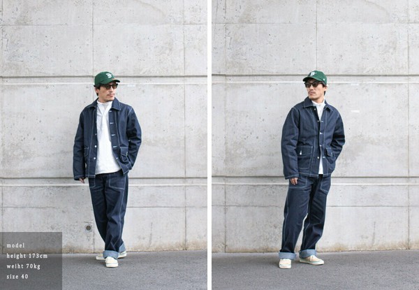 USタイプ ARMY 40'sデニム ワークユニフォーム　36(S)　010619 USタイプ 40'sデニム ワークユニフォーム – WCS SURF