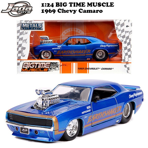 BTM 1969 Chevy Camaro ミニカー JADATOYS 1:24 BTM 1969 Chevrolet Camaro with Blow Engine