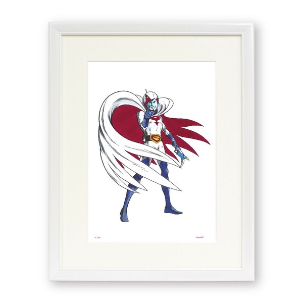 【真作】吉田すずか「白鳥のジュン」ジクレー 直筆サイン 版画 ガッチャマン 美人 真作】吉田すずか「白鳥のジュン」ジクレー 直筆サイン 版画
