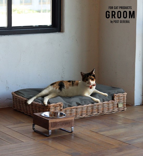 ねこベッド -バイ ジ アラログ- GROOM / グルーム ラタン 籐 ネコ / 生活雑貨 ペット用品 犬猫用品 ベッド・マット