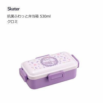 skater Bento Box My Melody Kuromi Love Love 530ml Fluffy Dome Lid Female Ma  144