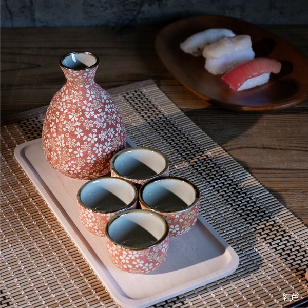 花ちらし シリーズ 徳利・盃 全2柄 自家需・単品【日本製 美濃焼
