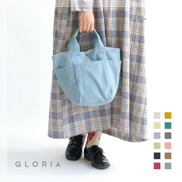 【SALE 価格￥3，510→￥2，310】ランチトートバッグS（No.829)バッグ色サンドベージュ花色モノトーン        