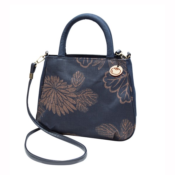 藍渋染 クラム(ツーウェイアオリバッグ) バッグ 和柄 日本製 / ファッション バッグ・財布 ハンドバッグ