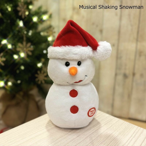 お見舞い クリスマス 飾り スノーマン 装飾_ミュージカルドール 飾り付け 小物