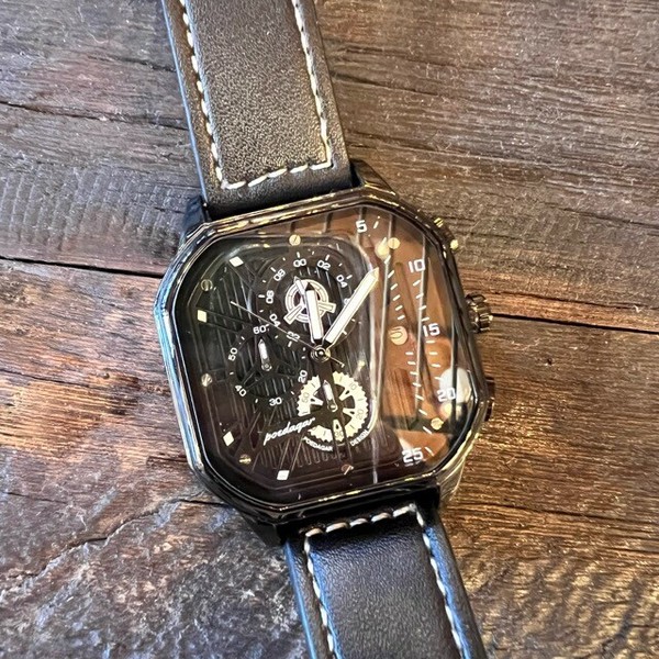 ■購入金額10450円 TIME＆STYLE ③点セット スタート＆ストップスクエアウォッチ 全3色 アクセサリー 腕時計