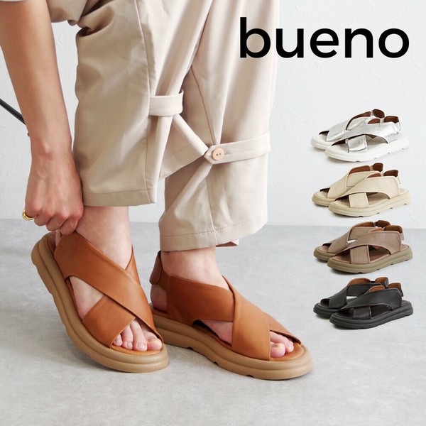 BUENO SHOES ストラップパンプス 23.0 本革 バレエシューズ 靴