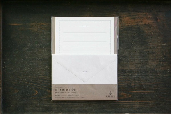 お気に入り 活版印刷の古道具だけを使用 Antique all 装飾罫線レターセット その他