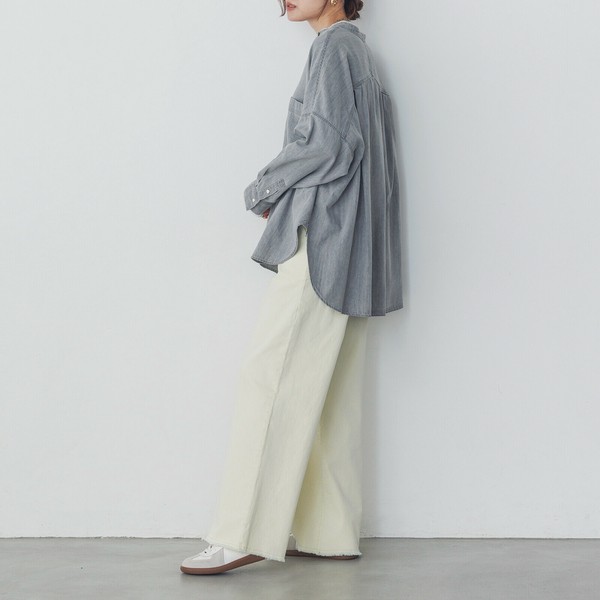再入荷】6oz テンセルデニム オーバーシャツ 2025新作 S/Sの商品
