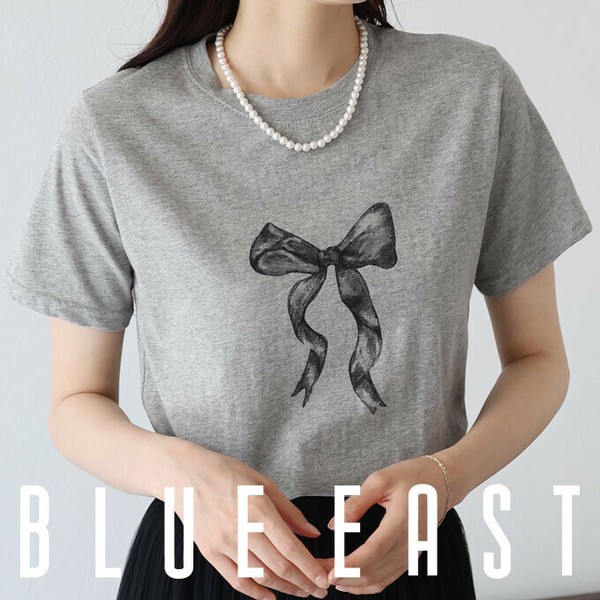 2024新作【ビッグリボンプリントTシャツ】トップス カットソーの