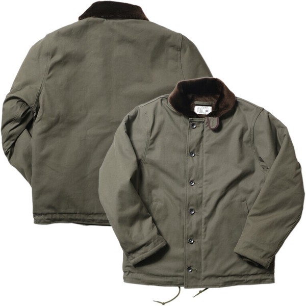 最終値下HOUSTON SELVIDGE DUCK N-1DECK JACKET HOUSTON / ヒューストン 51408 SELVIDGE DUCK N-1 DECK JACKET