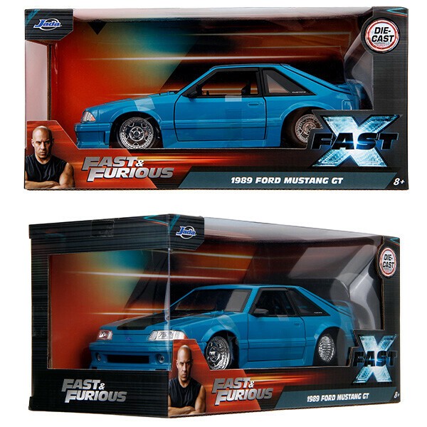 JADATOYS 1:24 ワイルドスピードダイキャストカー 1989 FORD
