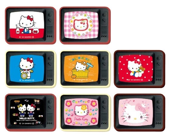ハローキティ トレーディングレトロTVマグネット8個入りBOX