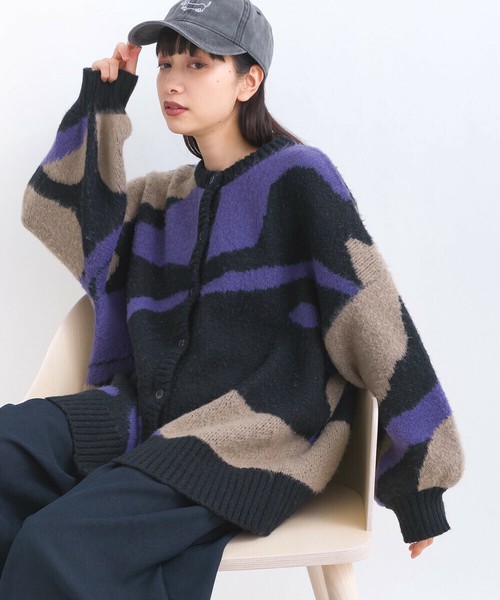 Cardigan Design Shaggy 2024 Autumn Import Japanese products at wholesale prices SUPER DELIVERY
