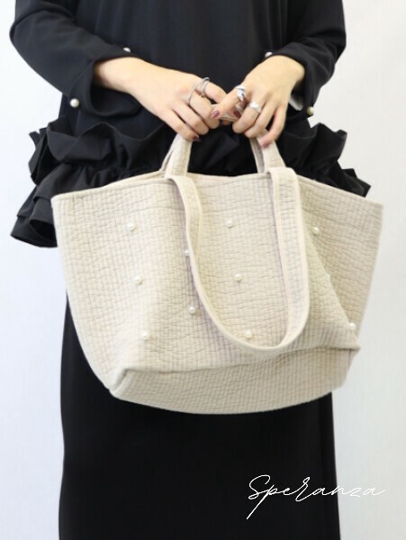 大人気！チュールパール付きヌビバッグ 再入荷】大人気！チュールパール付きヌビバッグ - kikirara