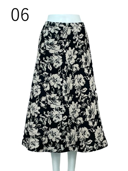 Skirt Jacquard Floral Pattern Flare Skirt | Import Japanese products at  wholesale prices - SUPER DELIVERY
