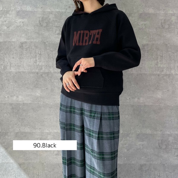 驚きの値段で AnnaKerryアンナケリー21243813】ジャガードロゴフーディー トップス