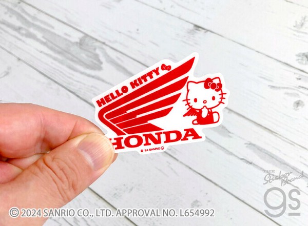 HONDA×サンリオキャラクターズ 透明ステッカー ハローキティ02 HONDA×サンリオキャラクターズ 透明ステッカー ハローキティ02