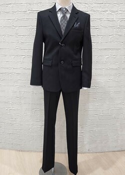Ready Freddy スーツ160 黒ブラック白シャツ　卒業式 Ready Freddy ベーシックスーツセット 160 黒ブラック白シャツ