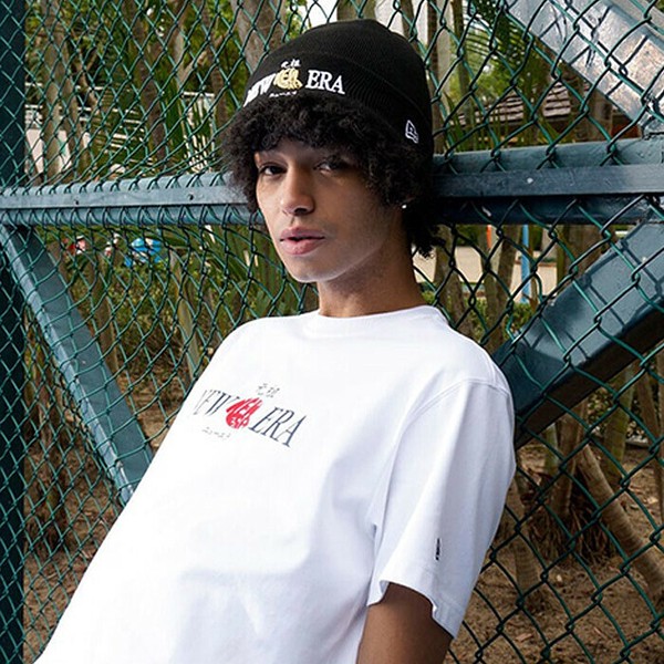 beams 別注 newera ビーニー ニット帽 NEW ERA（ニューエラ）の「NEW ERA × BEAMS / 別注 Logo Emblem