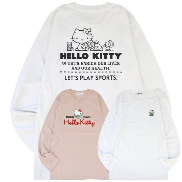 ハローキティ Tシャツ 長袖 ロンT サンリオ キャラクターズ