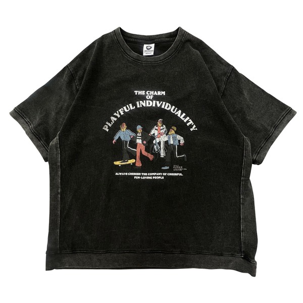 ☆展示会大好評☆ヴィンテージ加工スウェットTシャツ（3月納品