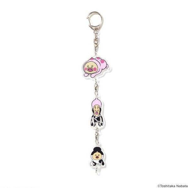 こびとづかん トレーディングつながる！3連チャームキーホルダー 【全8種】（BO こびとづかん トレーディング つながる！3連チャーム