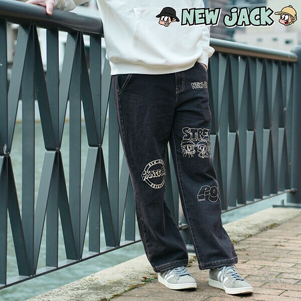 NEWJACKオーバーダイプリントデニムパンツの商品ページ｜卸