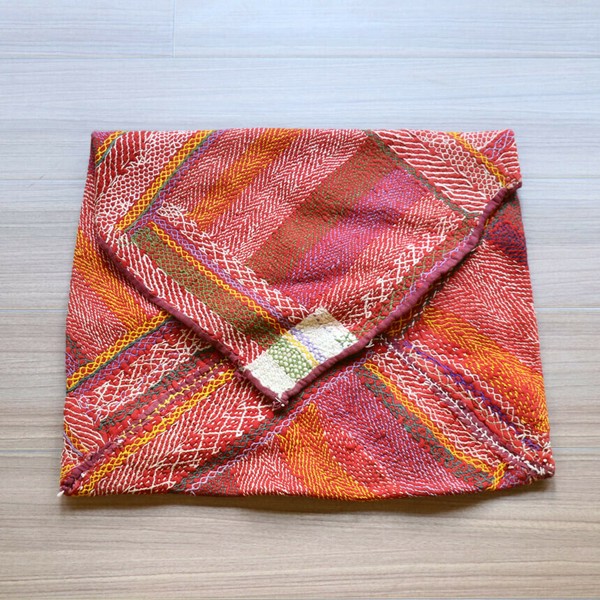 インド 刺繍布 袋もの グジャラート バンジャラ族41×50cm<br