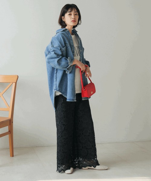 SALE】ケミカルレースパンツ◇総レースが美しく映えるレース